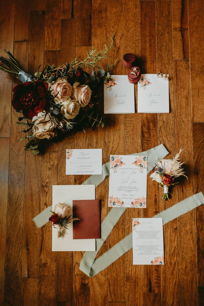 Wedding Invitation Flat lay by KW Paperie